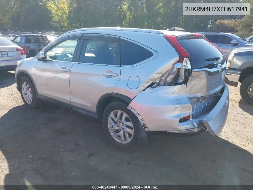 2015 Honda Cr-V Ex-L VIN: 2HKRM4H7XFH617941 Lot: 40248447