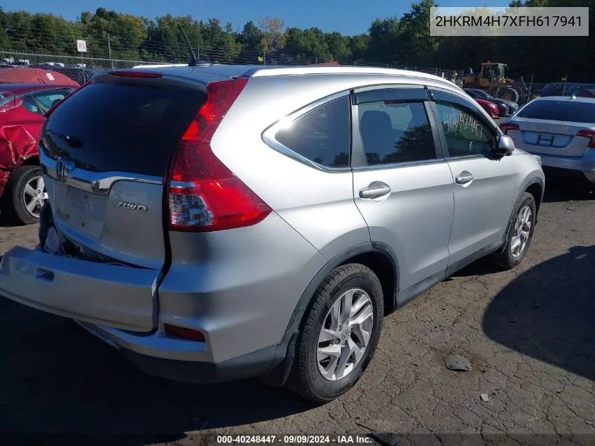 2015 Honda Cr-V Ex-L VIN: 2HKRM4H7XFH617941 Lot: 40248447