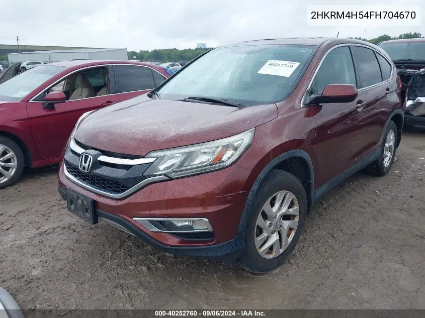 2015 Honda Cr-V Ex VIN: 2HKRM4H54FH704670 Lot: 40252760