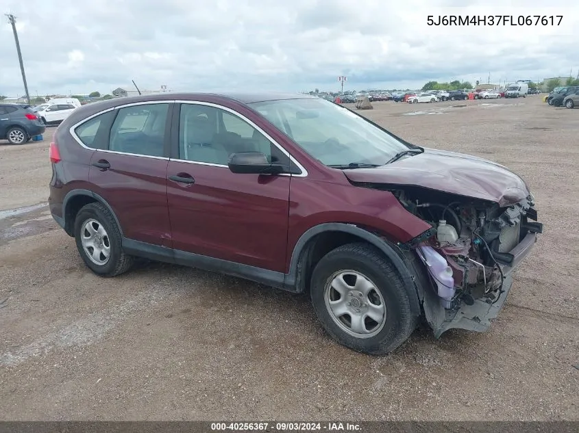 5J6RM4H37FL067617 2015 Honda Cr-V Lx