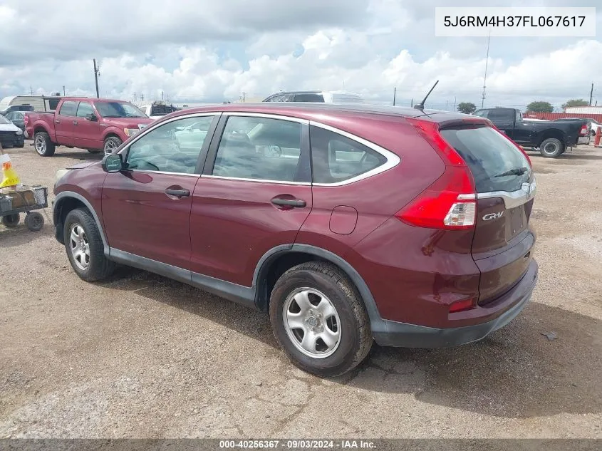 5J6RM4H37FL067617 2015 Honda Cr-V Lx