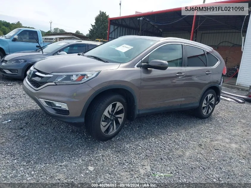 2015 Honda Cr-V Touring VIN: 5J6RM3H91FL021098 Lot: 40256853