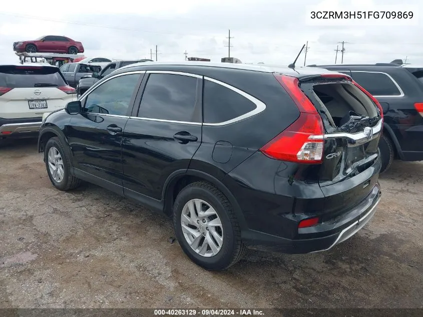 2015 Honda Cr-V Ex VIN: 3CZRM3H51FG709869 Lot: 40263129