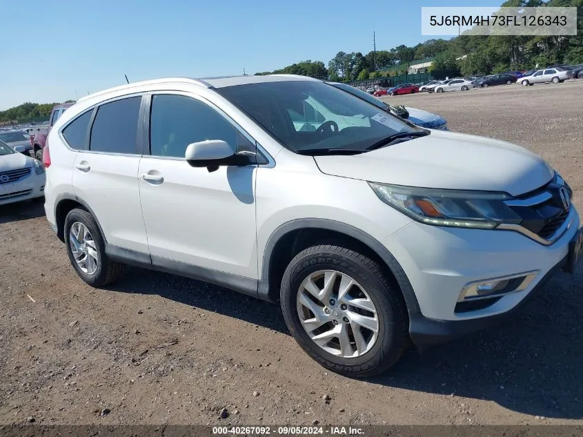 2015 Honda Cr-V Ex-L VIN: 5J6RM4H73FL126343 Lot: 40267092