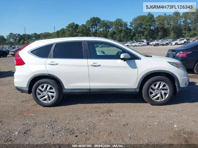 2015 Honda Cr-V Ex-L VIN: 5J6RM4H73FL126343 Lot: 40267092