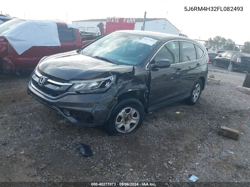 2015 Honda Cr-V Lx VIN: 5J6RM4H32FL082493 Lot: 40277073