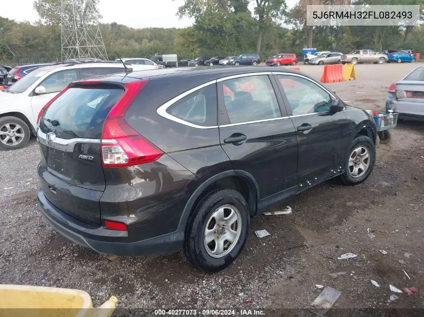 2015 Honda Cr-V Lx VIN: 5J6RM4H32FL082493 Lot: 40277073