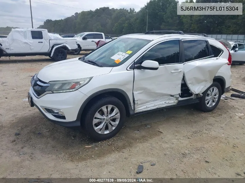 2015 Honda Cr-V Ex-L VIN: 5J6RM3H75FL015304 Lot: 40277539