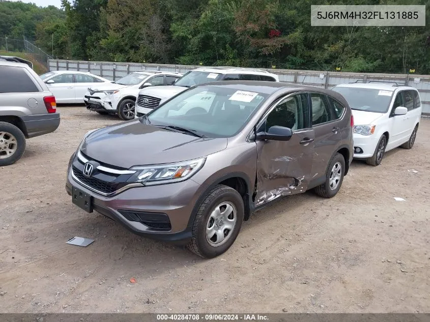 2015 Honda Cr-V Lx VIN: 5J6RM4H32FL131885 Lot: 40284708