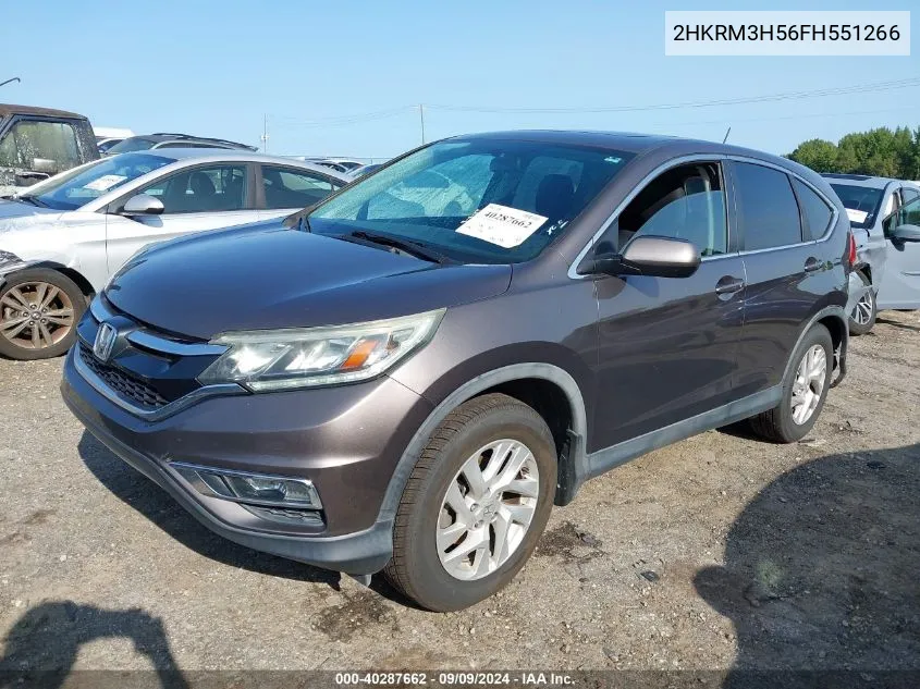 2015 Honda Cr-V Ex VIN: 2HKRM3H56FH551266 Lot: 40287662