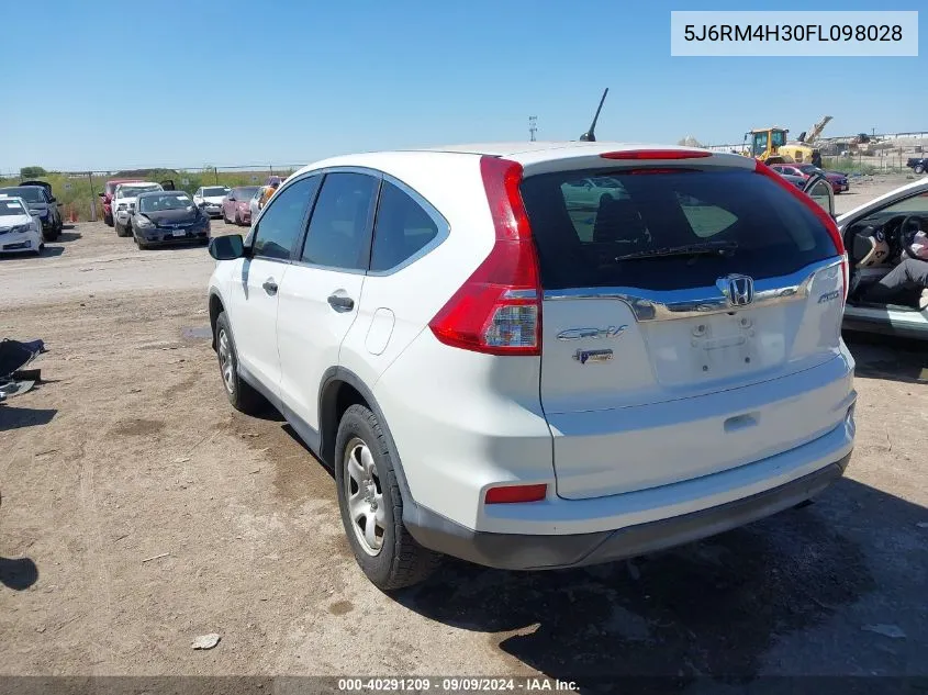 5J6RM4H30FL098028 2015 Honda Cr-V Lx