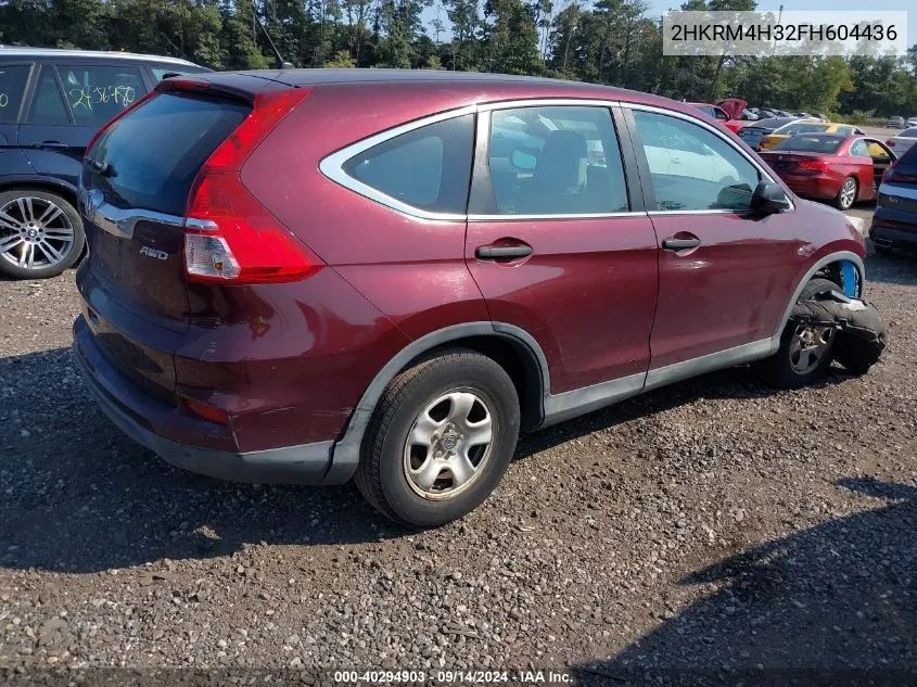 2HKRM4H32FH604436 2015 Honda Cr-V Lx