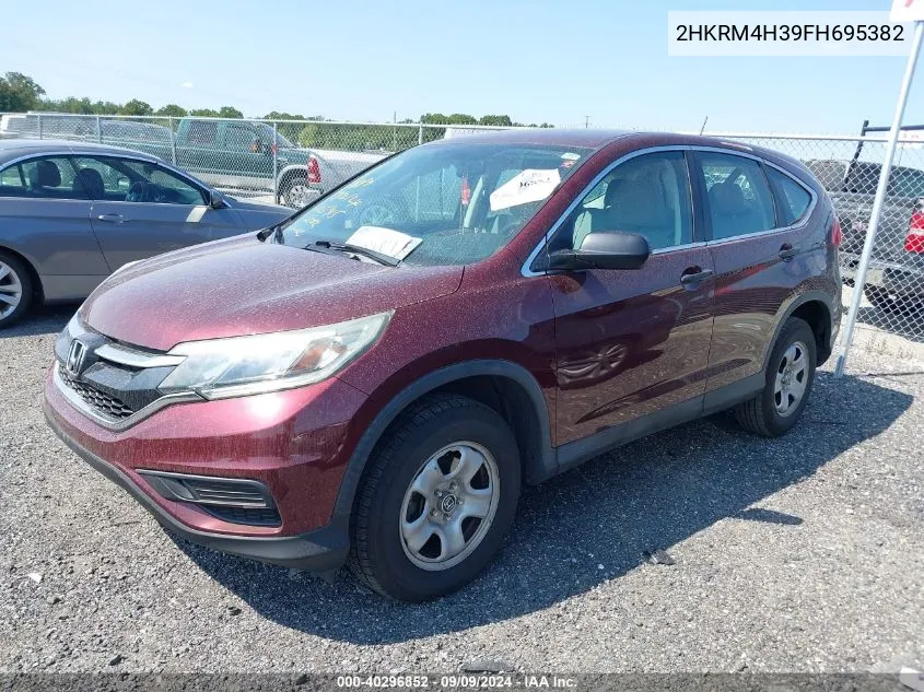 2015 Honda Cr-V Lx VIN: 2HKRM4H39FH695382 Lot: 40296852