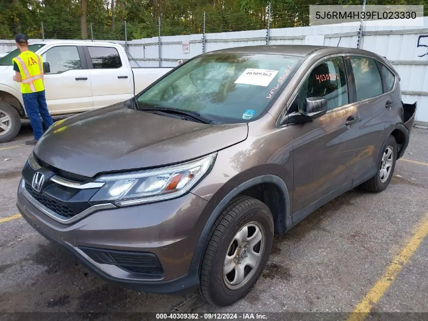 2015 Honda Cr-V Lx VIN: 5J6RM4H39FL023330 Lot: 40309362