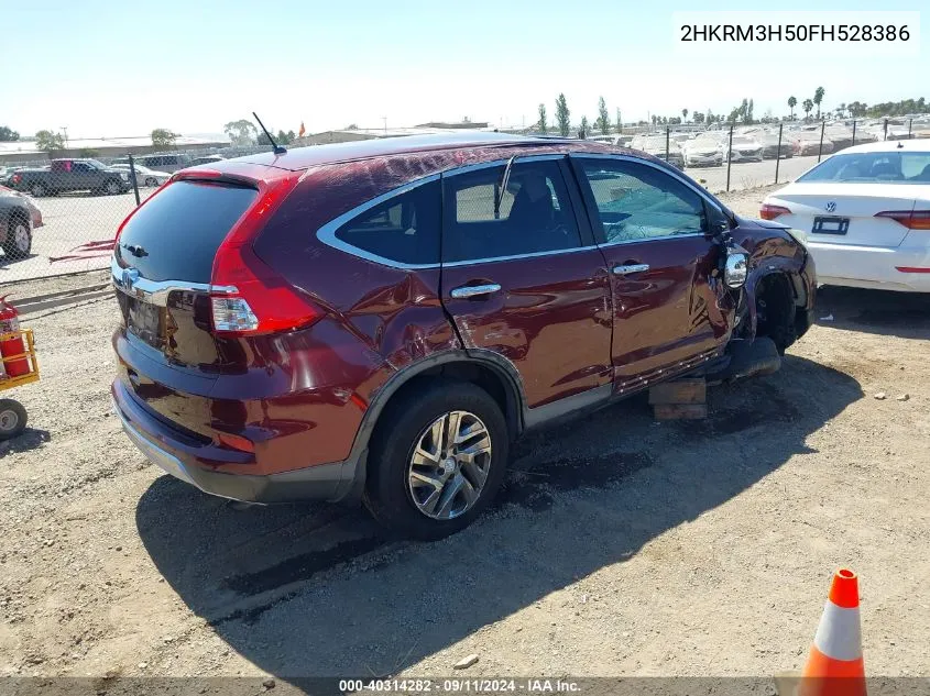 2015 Honda Cr-V Ex VIN: 2HKRM3H50FH528386 Lot: 40314282