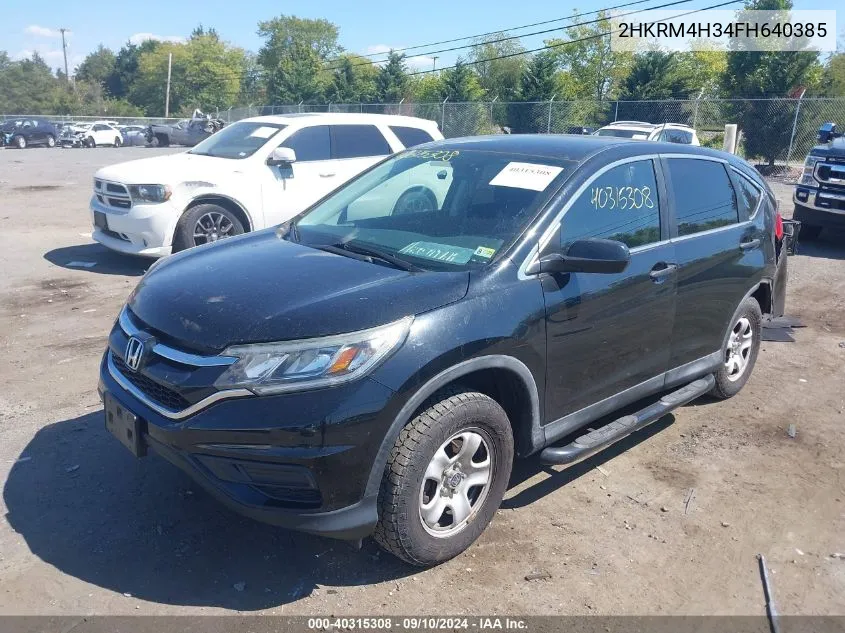 2HKRM4H34FH640385 2015 Honda Cr-V Lx