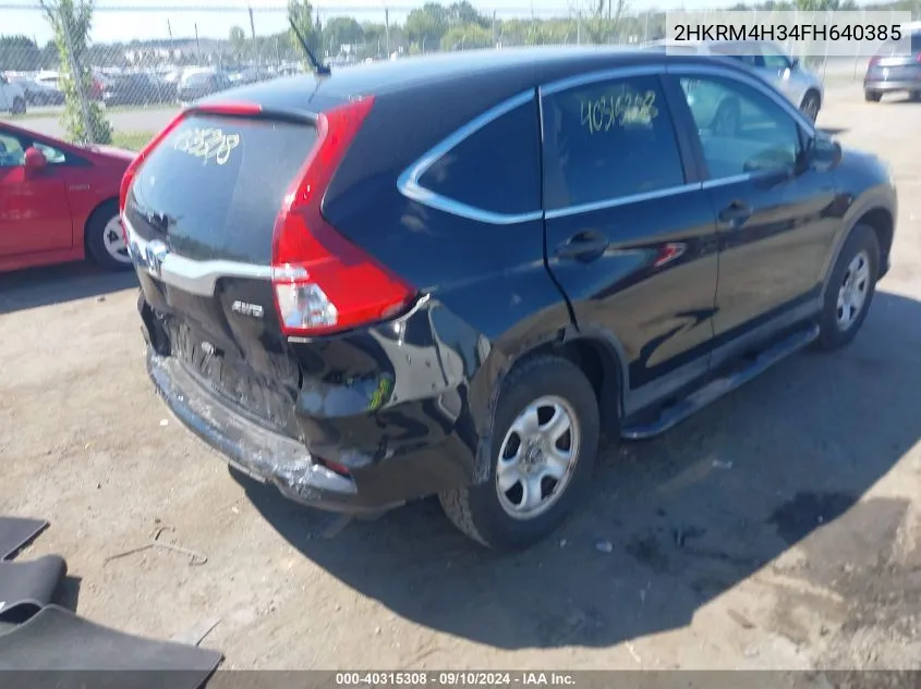 2HKRM4H34FH640385 2015 Honda Cr-V Lx