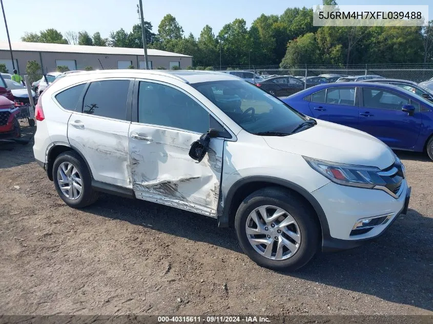 2015 Honda Cr-V Ex-L VIN: 5J6RM4H7XFL039488 Lot: 40315611