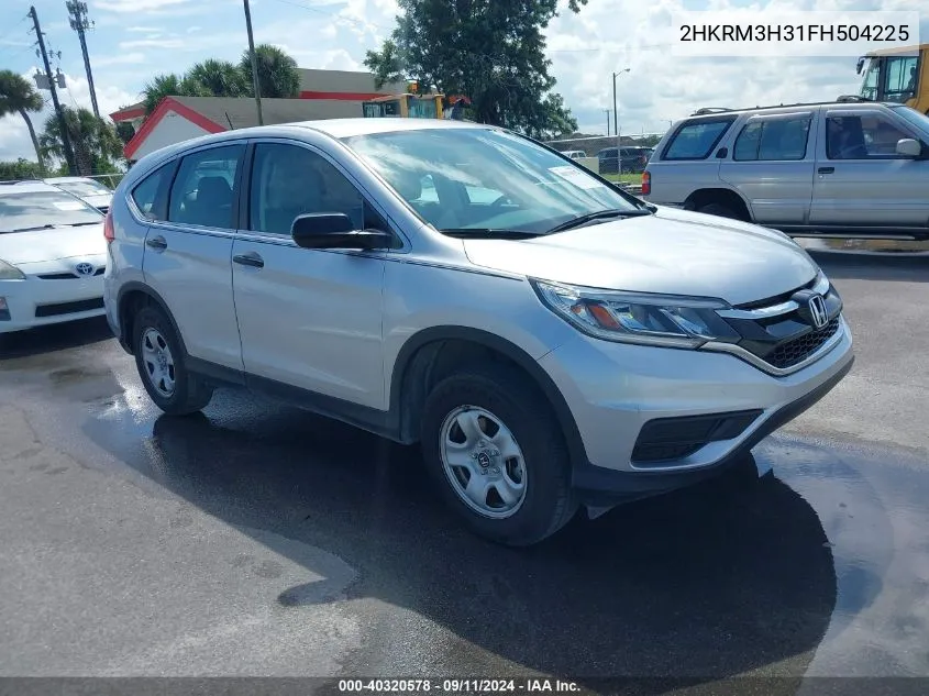 2015 Honda Cr-V Lx VIN: 2HKRM3H31FH504225 Lot: 40320578