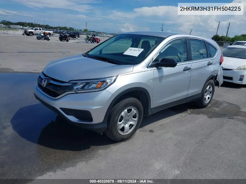 2015 Honda Cr-V Lx VIN: 2HKRM3H31FH504225 Lot: 40320578