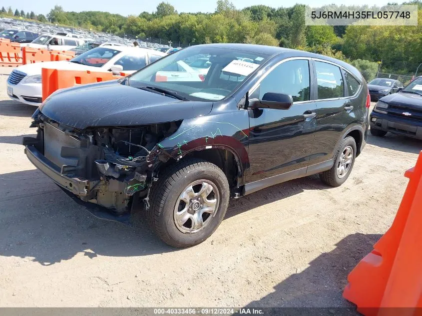 2015 Honda Cr-V Lx VIN: 5J6RM4H35FL057748 Lot: 40333456