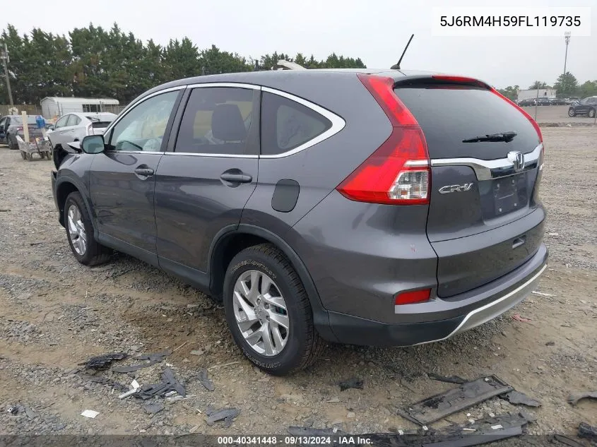 5J6RM4H59FL119735 2015 Honda Cr-V Ex