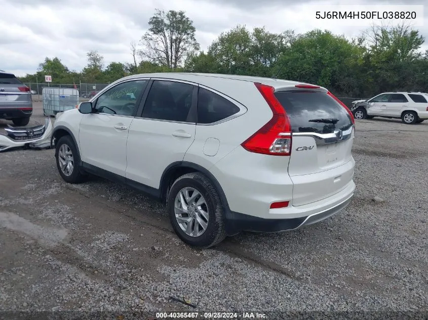 2015 Honda Cr-V Ex VIN: 5J6RM4H50FL038820 Lot: 40365467