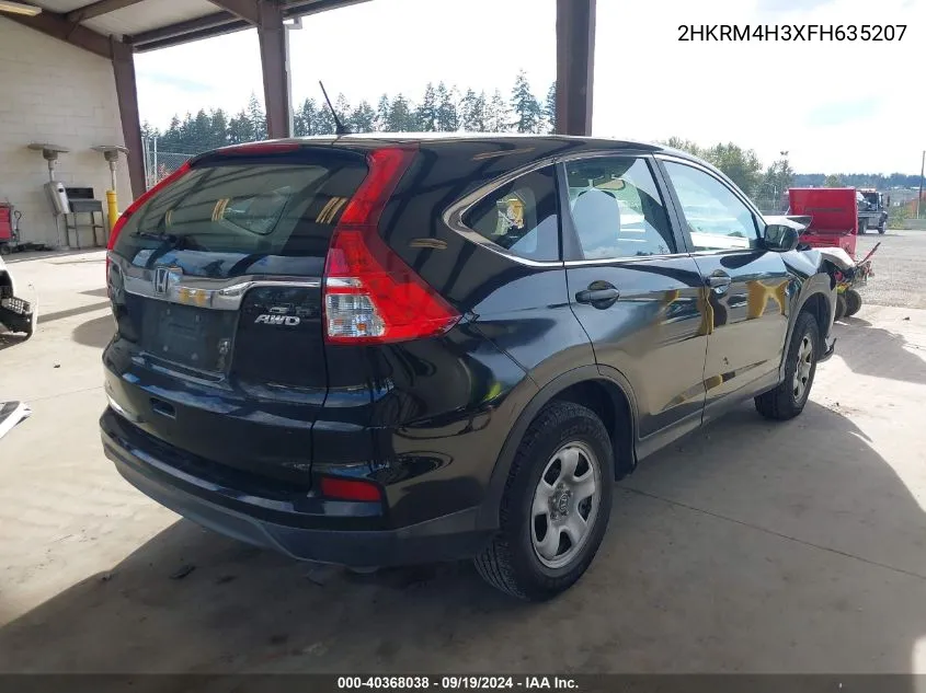 2015 Honda Cr-V Lx VIN: 2HKRM4H3XFH635207 Lot: 40368038