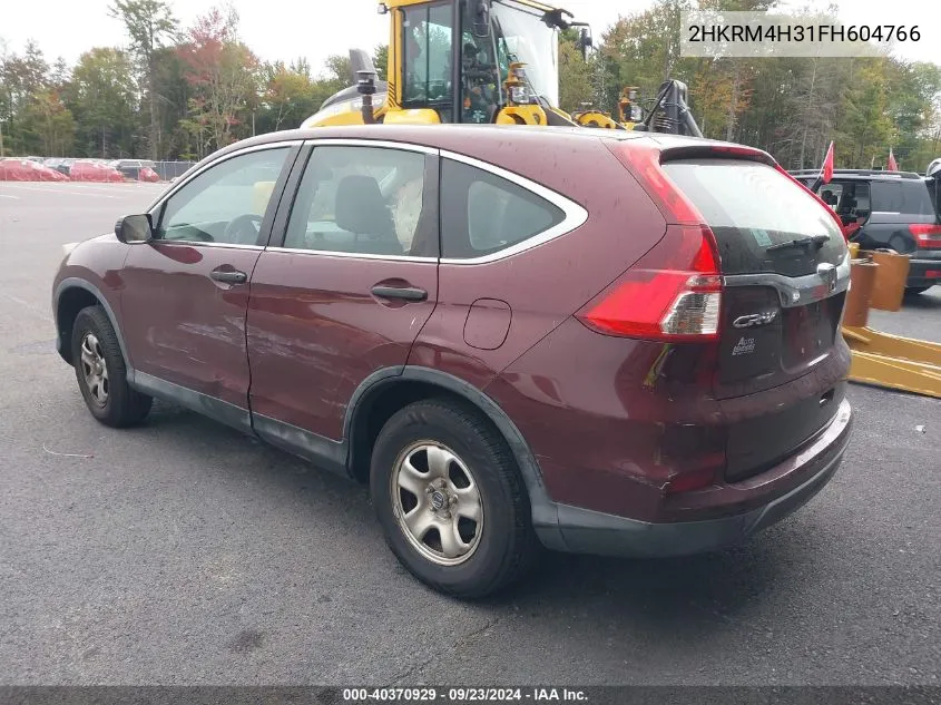 2HKRM4H31FH604766 2015 Honda Cr-V Lx