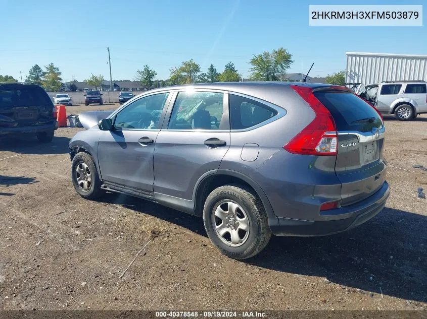 2015 Honda Cr-V Lx VIN: 2HKRM3H3XFM503879 Lot: 40378548