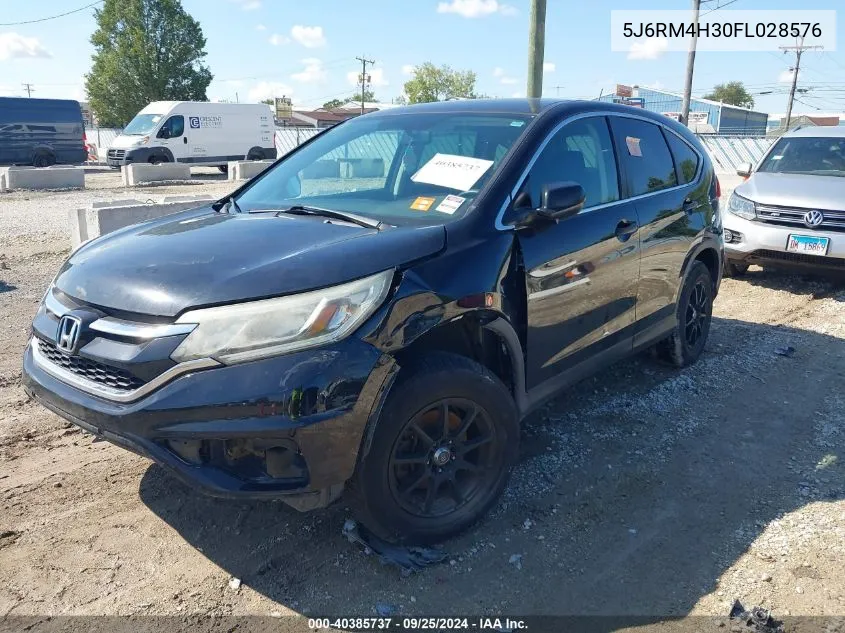 2015 Honda Cr-V Lx VIN: 5J6RM4H30FL028576 Lot: 40385737