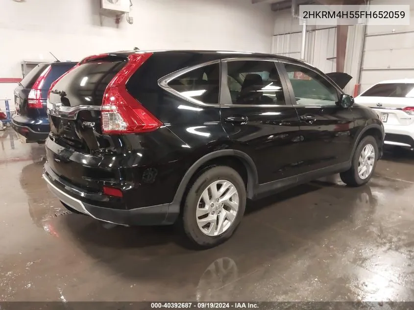 2015 Honda Cr-V Ex VIN: 2HKRM4H55FH652059 Lot: 40392687