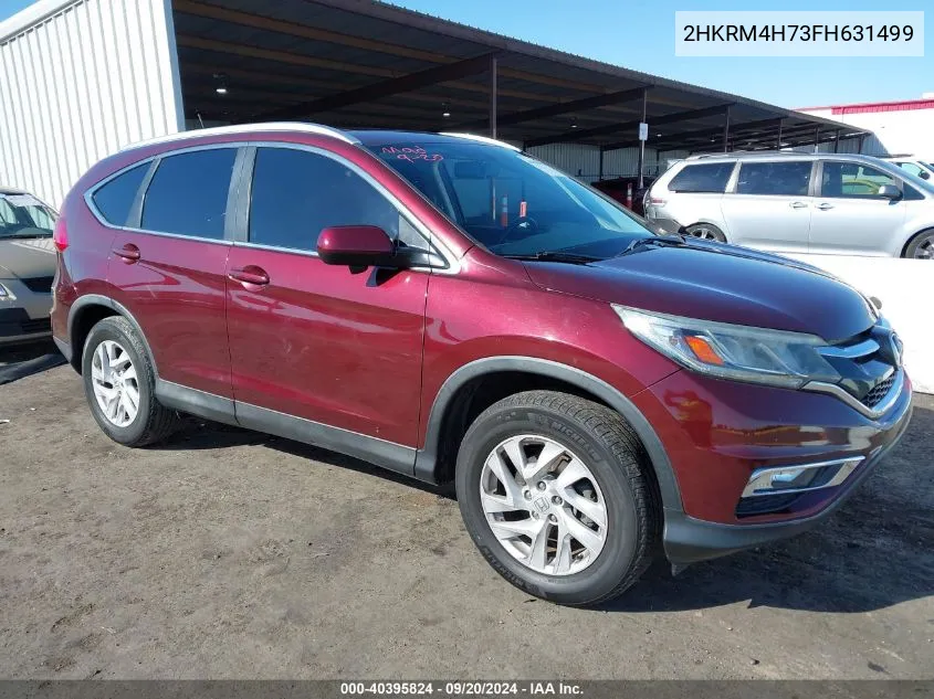 2015 Honda Cr-V Ex-L VIN: 2HKRM4H73FH631499 Lot: 40395824