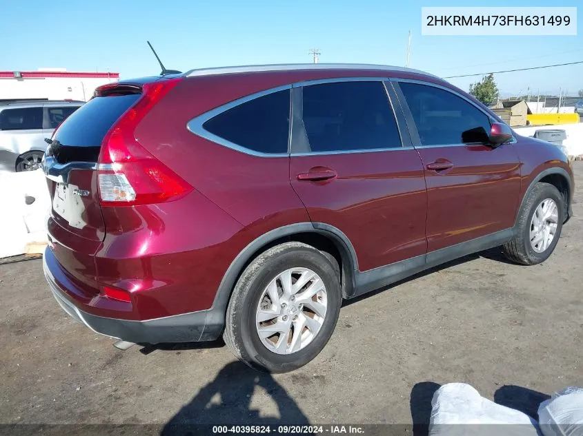 2HKRM4H73FH631499 2015 Honda Cr-V Ex-L