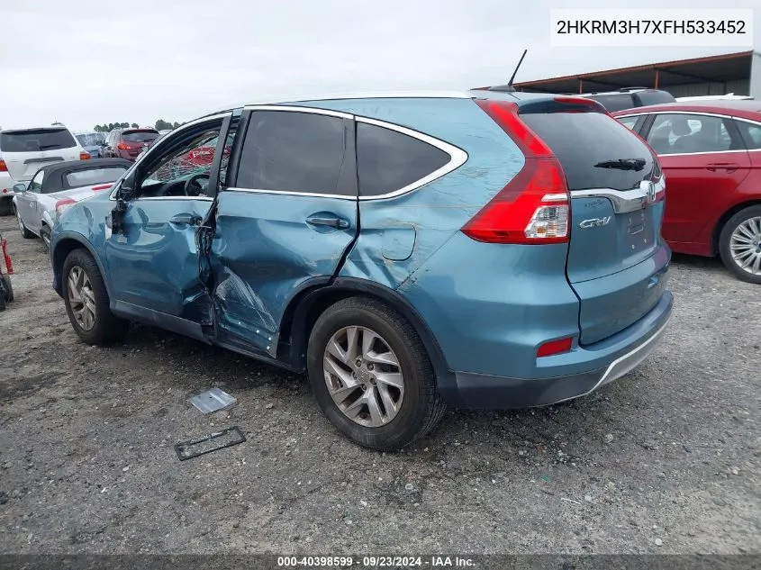 2HKRM3H7XFH533452 2015 Honda Cr-V Exl