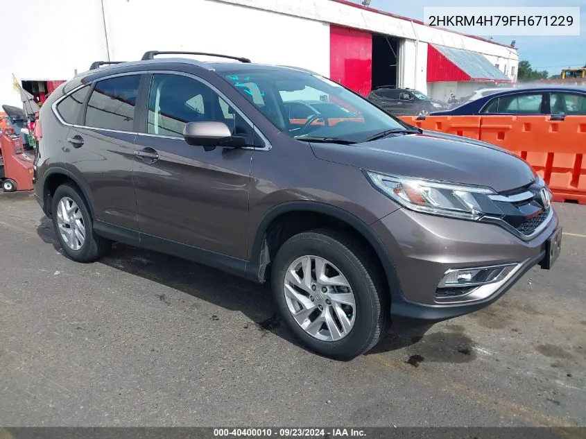 2015 Honda Cr-V Ex-L VIN: 2HKRM4H79FH671229 Lot: 40400010