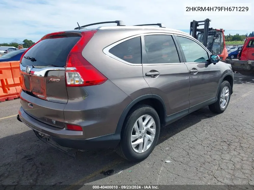 2HKRM4H79FH671229 2015 Honda Cr-V Ex-L