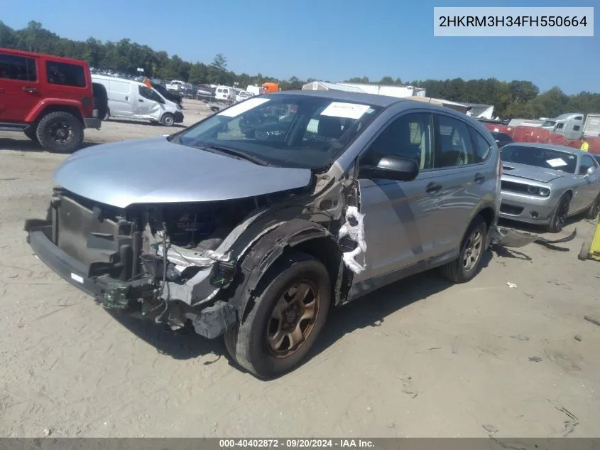 2HKRM3H34FH550664 2015 Honda Cr-V Lx