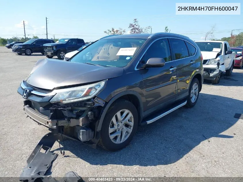 2HKRM4H70FH600047 2015 Honda Cr-V Exl