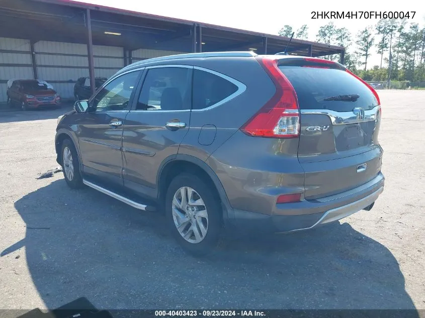 2HKRM4H70FH600047 2015 Honda Cr-V Exl