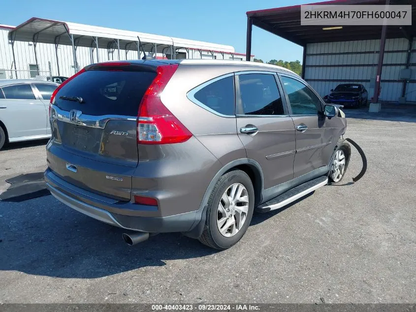 2HKRM4H70FH600047 2015 Honda Cr-V Exl