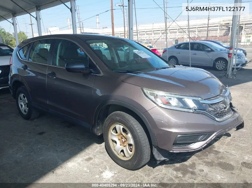 2015 Honda Cr-V Lx VIN: 5J6RM4H37FL122177 Lot: 40405294