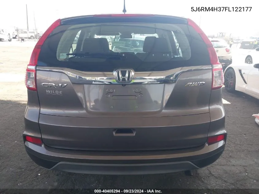 2015 Honda Cr-V Lx VIN: 5J6RM4H37FL122177 Lot: 40405294