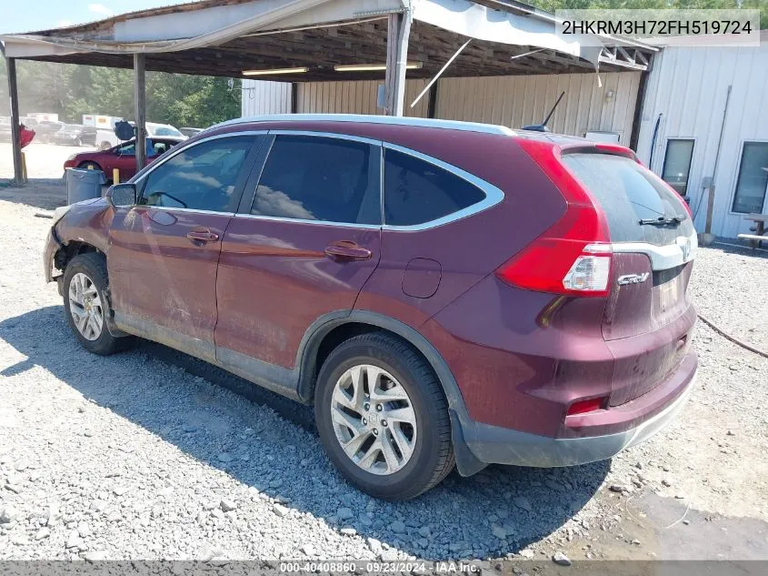 2HKRM3H72FH519724 2015 Honda Cr-V Ex-L