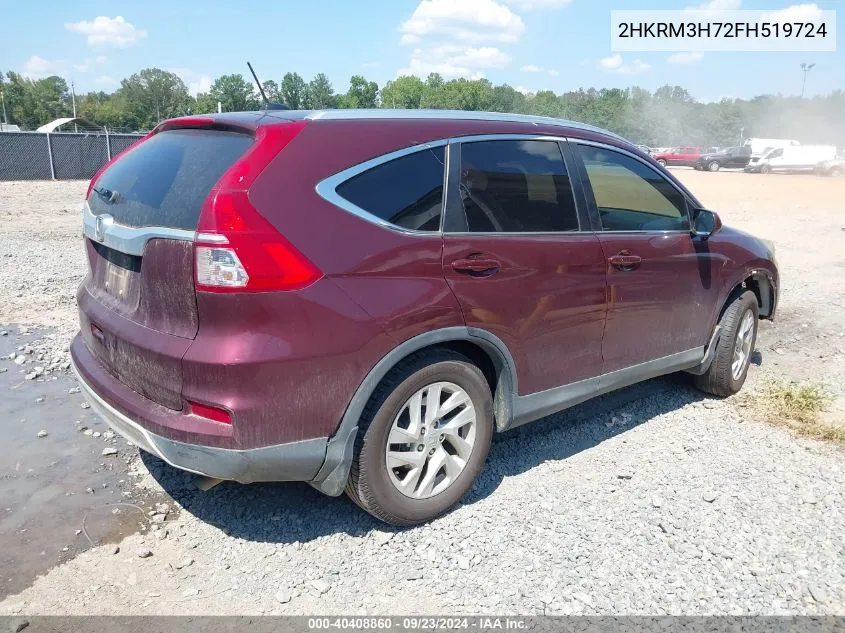 2HKRM3H72FH519724 2015 Honda Cr-V Ex-L