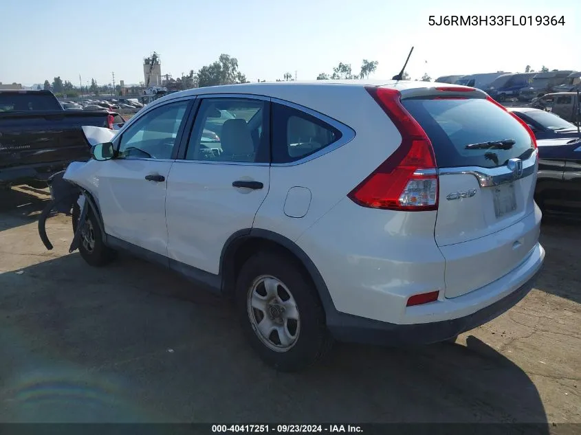 5J6RM3H33FL019364 2015 Honda Cr-V Lx