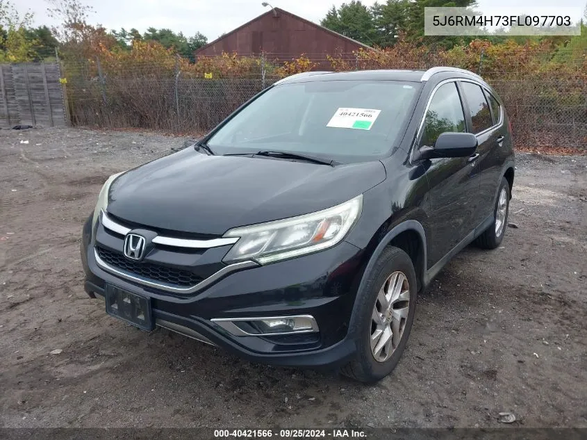 2015 Honda Cr-V Ex-L VIN: 5J6RM4H73FL097703 Lot: 40421566