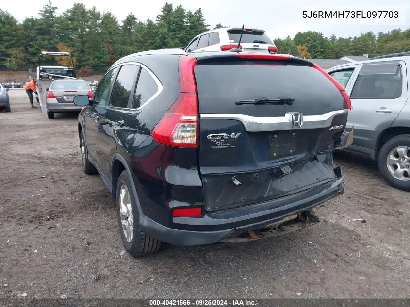 2015 Honda Cr-V Ex-L VIN: 5J6RM4H73FL097703 Lot: 40421566