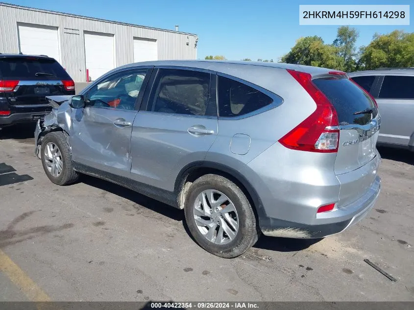 2015 Honda Cr-V Ex VIN: 2HKRM4H59FH614298 Lot: 40422354