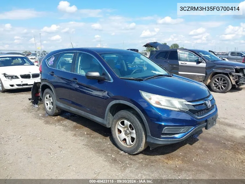 3CZRM3H35FG700414 2015 Honda Cr-V Lx